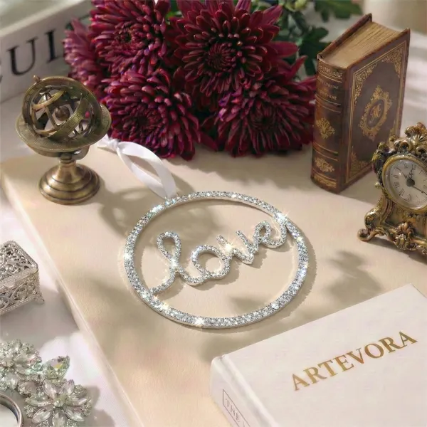 Silver_Universal_Language_International_(Set_Of_2)_Luxury_Handcrafted_Scripted_Crystal_Charm_Best_For_Gifting_And_Dacor_