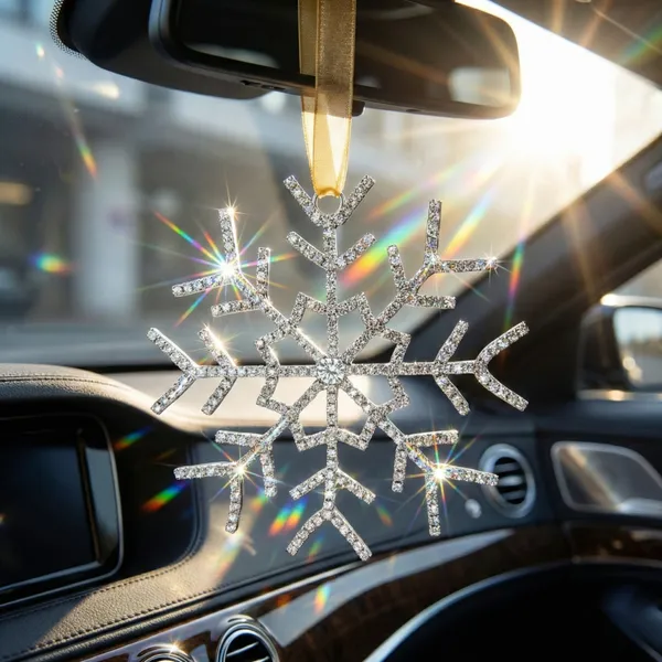 Silver_Stellar_Frost__(Set_Of_2)_Luxury_Handcrafted_Crystal_Snowflake_Charm_For_Gifting,_Car_Mirror,_And_Wall_Dacor
