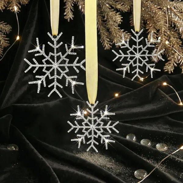 Silver_Stellar_Frost__(Set_Of_2)_Luxury_Handcrafted_Crystal_Snowflake_Charm_For_Gifting,_Car_Mirror,_And_Wall_Dacor