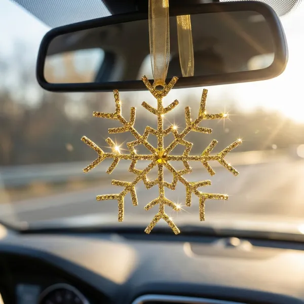 Gold_Gilded_Frost_International_Luxury_Handcrafted(Set_Of_2)_Gold_Crystal_Snowflake_Charm_Elite_Car_And_Home_Decor_Statement_