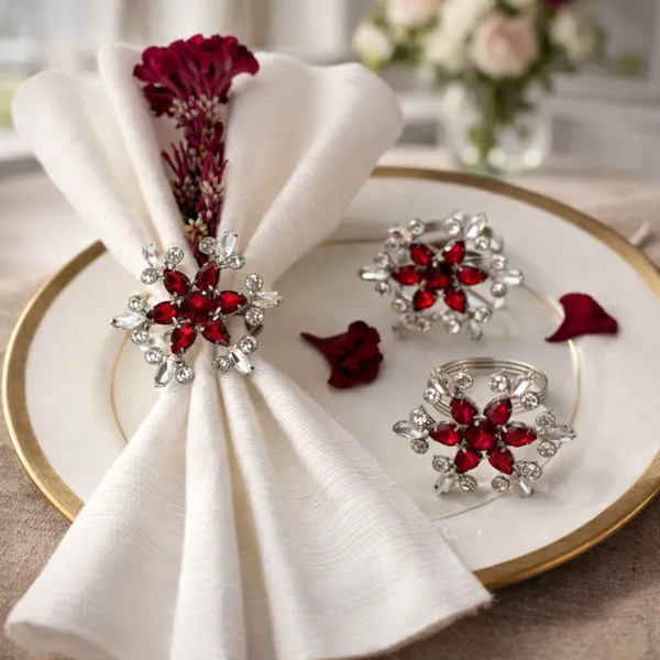 Silver_And_Red_Luxury_Handmade_Red_And_Crystal_Napkin_Rings_(Set_Of_4)_Premium_Artisan_Crafted_Floral_Jewel_Napkin_Holder