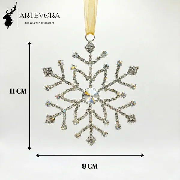 Silver_Aurora_Star_International_Luxury_Handcrafted_Crystal_Snowflake_Hanging_Charm_Best_For_Luxury_Gifting(Set_Of_2),_Premium_Car_Interior,_And_Designer_Wall_Decor_Charms_
