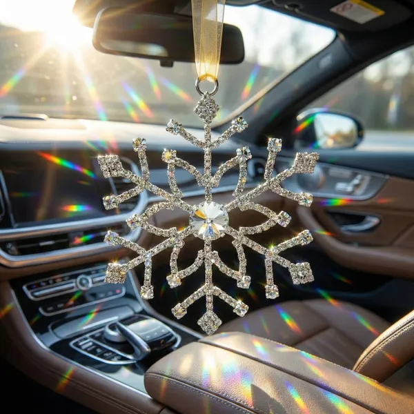 Silver_Aurora_Star_International_Luxury_Handcrafted_Crystal_Snowflake_Hanging_Charm_Best_For_Luxury_Gifting(Set_Of_2),_Premium_Car_Interior,_And_Designer_Wall_Decor_Charms_