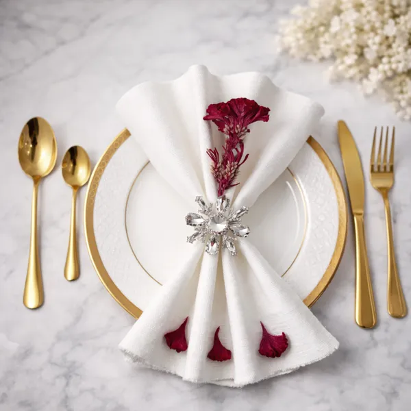 Silver_Luxury_Handmade_Crystal_Star_Napkin_Rings,(Set_Of_4)_Premium_Ruby_Red_And_Clear_Gems,_Silver_Finish_For_Wedding,_Diwali,_Dining_Table_Decor_And_Gifting_Silver_Crystal_Floral