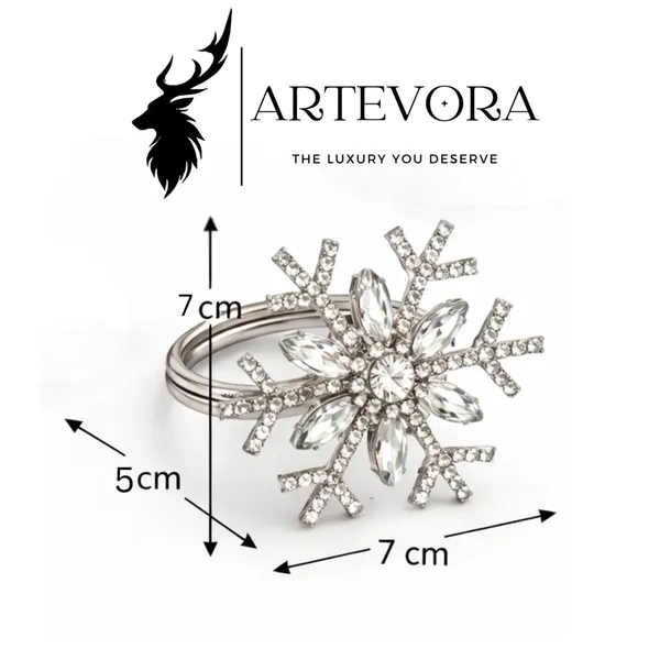 Silver_Luxury_Handmade_Crystal_Star_Napkin_Rings,_Set_Of_4_Premium_Ruby_Red_&_Clear_Gems,_Silver_Finish_For_Wedding,_Diwali,_Dining_Table_Decor_&_Gifting_Nordic_Snowflake_Silver