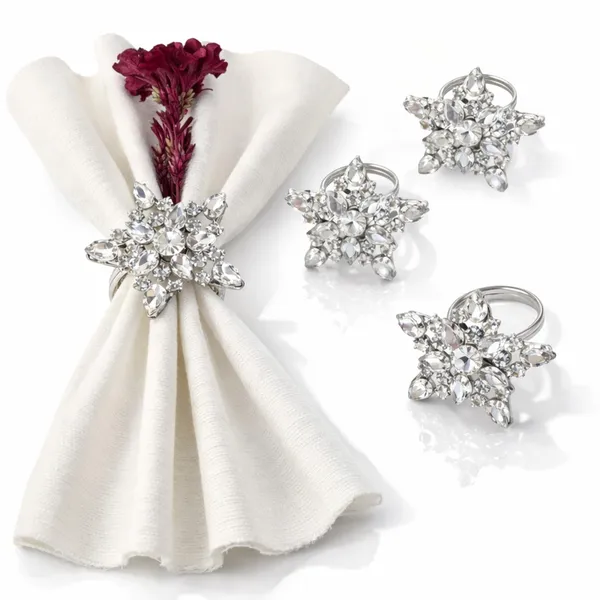 Silver_Luxury_Handmade_Sparkling_Clear_Crystal_Star_Napkin_Rings,_Set_Of_4_Premium_Silver_Snowflake_Napkin_Rings_For_Table_Decor,_Weddings,_Diwali,_Christmas_And_Fine_Dining_Silver_Starbust_Star