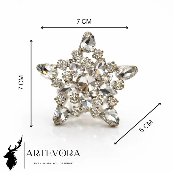 Silver_Luxury_Handmade_Sparkling_Clear_Crystal_Star_Napkin_Rings,_Set_Of_4_Premium_Silver_Snowflake_Napkin_Rings_For_Table_Decor,_Weddings,_Diwali,_Christmas_And_Fine_Dining_Silver_Starbust_Star