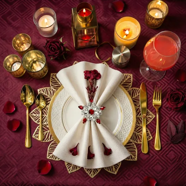 Silver_And_Red_Luxury_Handmade_Ruby_Red_Crystal_Star_Napkin_Rings,_(Set_Of_4)__Premium_Silver_Finish_For_Festive_Christmas,_Diwali_And_Wedding_Table_Decor_Ruby_Red_Star
