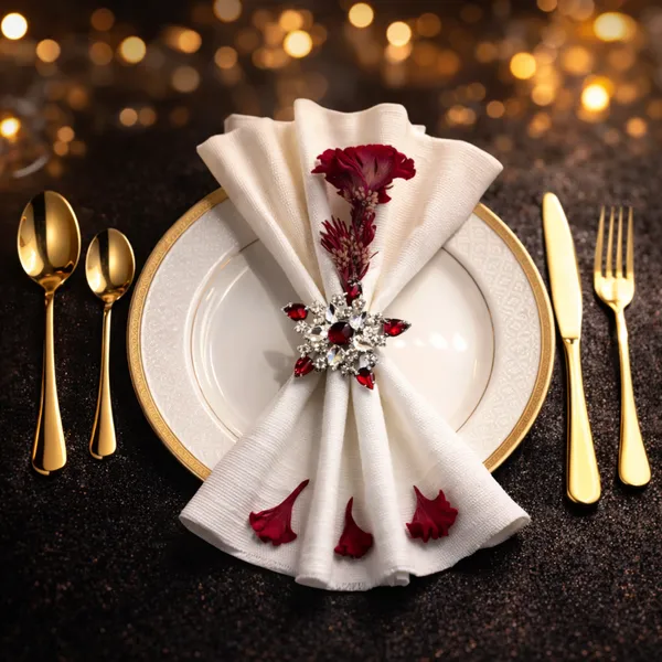Silver_And_Red_Luxury_Handmade_Ruby_Red_Crystal_Star_Napkin_Rings,_(Set_Of_4)__Premium_Silver_Finish_For_Festive_Christmas,_Diwali_And_Wedding_Table_Decor_Ruby_Red_Star