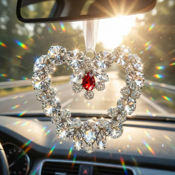 Silver_And_Red_Eternal_Ember_Luxury_Handcrafted_Crystal_Heart_Hanging_Charm_(Set_Of_2)
