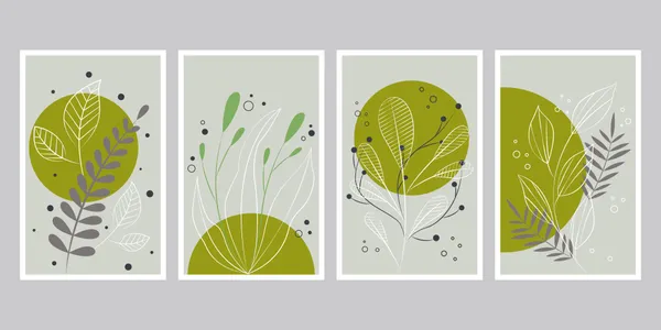 Abstract_Botanical_Art_Prints_-_Set_Of_4_Framed_Wall_Decor_Posters_(Olive_Green_&_Beige)