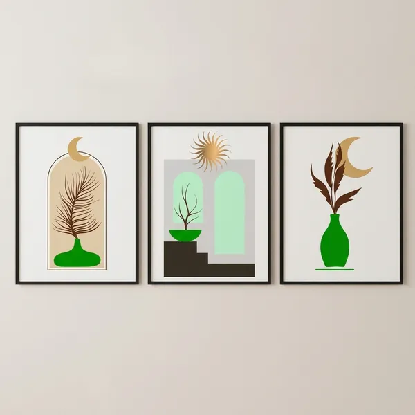 Set_Of_3_Botanical_Moon_&_Sun_Wall_Art_Prints_-_Modern_Minimalist_Home_Decor