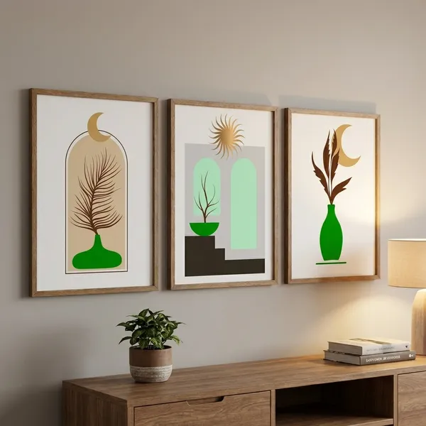 Set_Of_3_Botanical_Moon_&_Sun_Wall_Art_Prints_-_Modern_Minimalist_Home_Decor