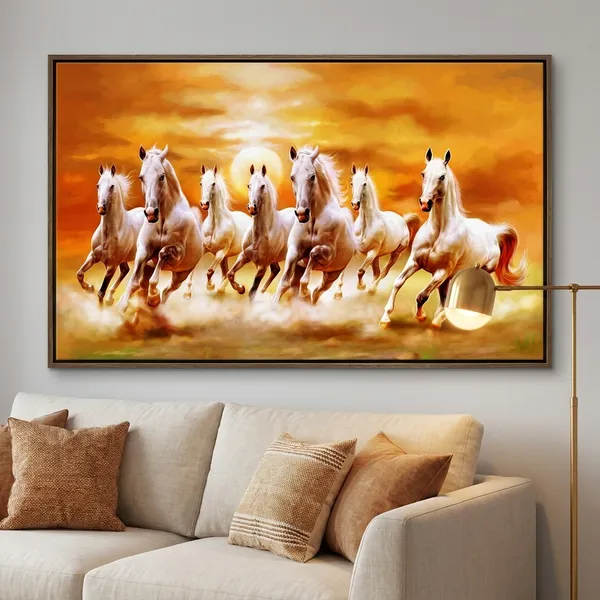 Seven_Running_White_Horses_Canvas_Wall_Painting_-_Vastu_Art_Print_For_Home_And_Office_Dãƒâ©Cor