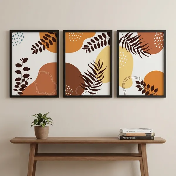 Modern_Abstract_Botanical_Wall_Art_Set_Of_3_Framed_Posters