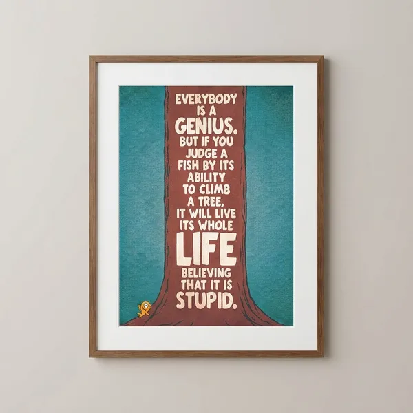 Motivational_Wall_Poster_-_Inspirational_Quote_With_Fish_And_Tree_Design