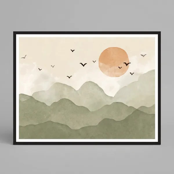 Minimalist_Mountain_Landscape_Art_Print_With_Flying_Birds