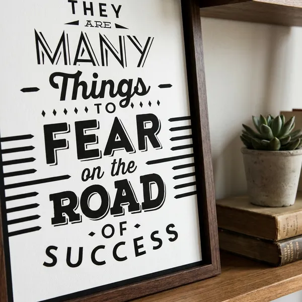 They_Are_Many_Things_To_Fear_On_The_Road_Of_Success_-_Motivational_Typography_Poster