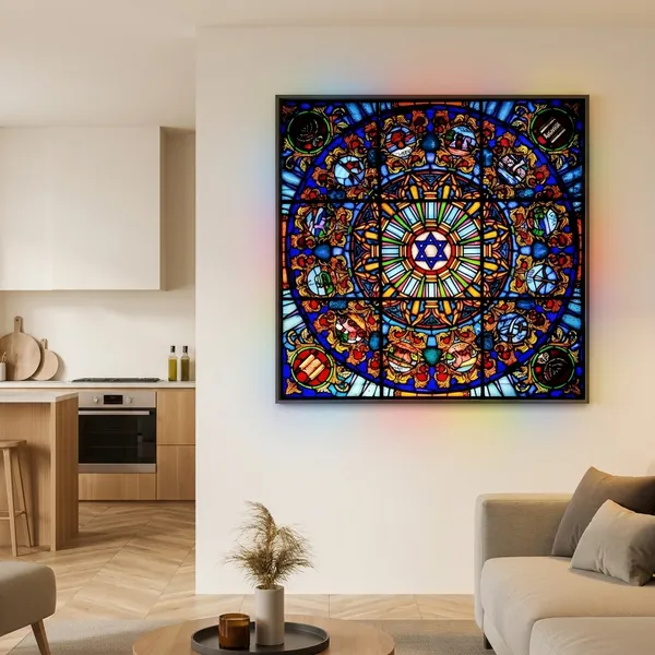 Decorative_Stained_Glass_Window_Panel_With_Star_Of_David_And_Religious_Motifs