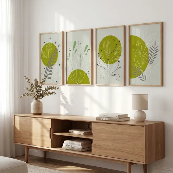 Abstract_Botanical_Art_Prints_-_Set_Of_4_Framed_Wall_Decor_Posters_(Olive_Green_&_Beige)