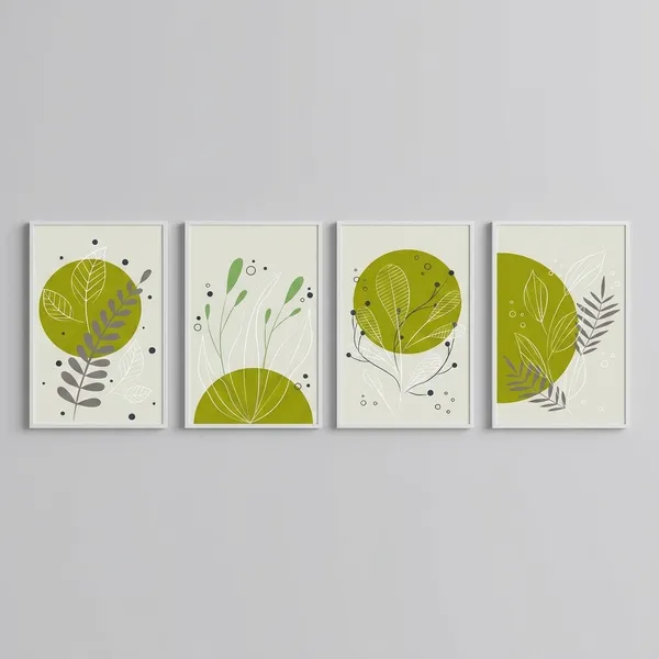 Abstract_Botanical_Art_Prints_-_Set_Of_4_Framed_Wall_Decor_Posters_(Olive_Green_&_Beige)