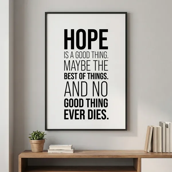 Hope_Is_A_Good_Thing_Motivational_Quote_Wall_Poster