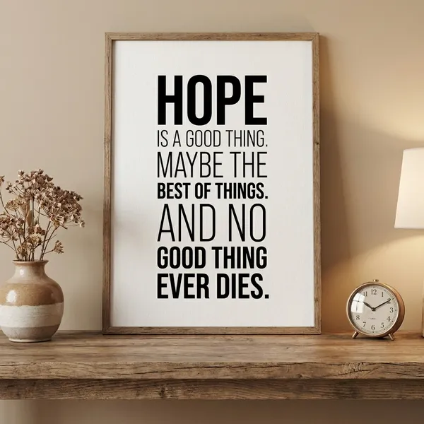 Hope_Is_A_Good_Thing_Motivational_Quote_Wall_Poster