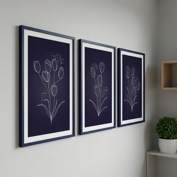 Set_Of_3_Floral_Line_Art_Wall_Frames_-_Navy_Blue_&_White_Minimalist_Botanical_Prints