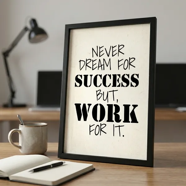 Motivational_Quote_Wall_Poster_-_Success_Through_Hard_Work