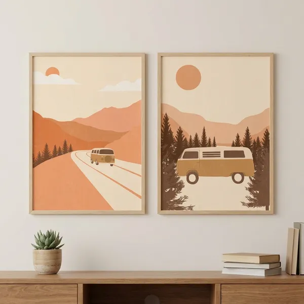 Vintage_Van_Landscape_Wall_Art_Poster_Set_(Set_Of_2)