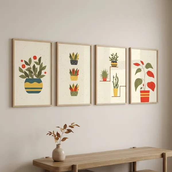 Set_Of_4_Decorative_Plant_Poster_Prints_For_Home_And_Office_Decor