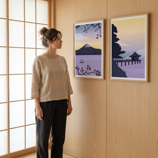 Japanese_Landscape_Art_Prints_Set_-_Mount_Fuji_&_Temple_Scenery_Posters