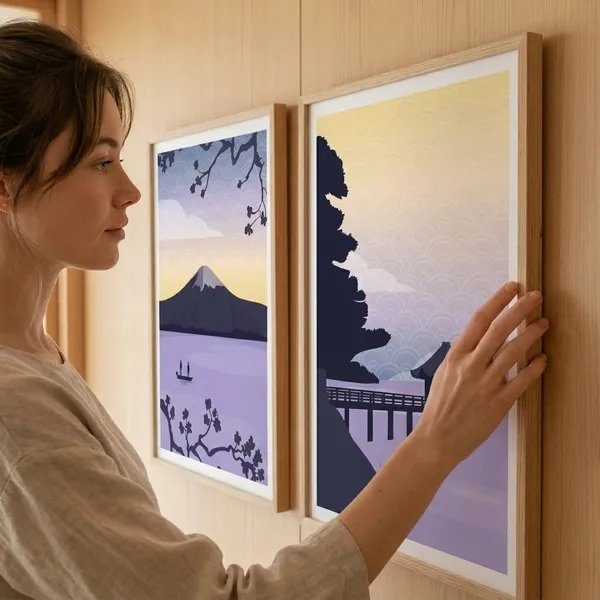 Japanese_Landscape_Art_Prints_Set_-_Mount_Fuji_&_Temple_Scenery_Posters
