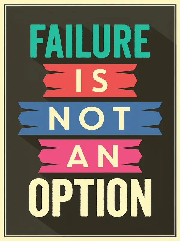 Motivational_Wall_Poster_-_Failure_Is_Not_An_Option