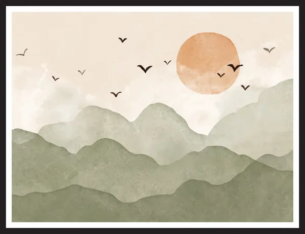 Minimalist_Mountain_Landscape_Art_Print_With_Flying_Birds