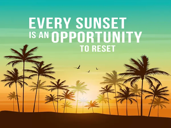 Motivational_Sunset_Palm_Tree_Wall_Poster
