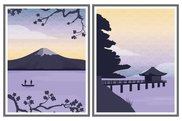 Japanese_Landscape_Art_Prints_Set_-_Mount_Fuji_&_Temple_Scenery_Posters