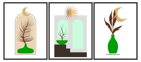 Set_Of_3_Botanical_Moon_&_Sun_Wall_Art_Prints_-_Modern_Minimalist_Home_Decor