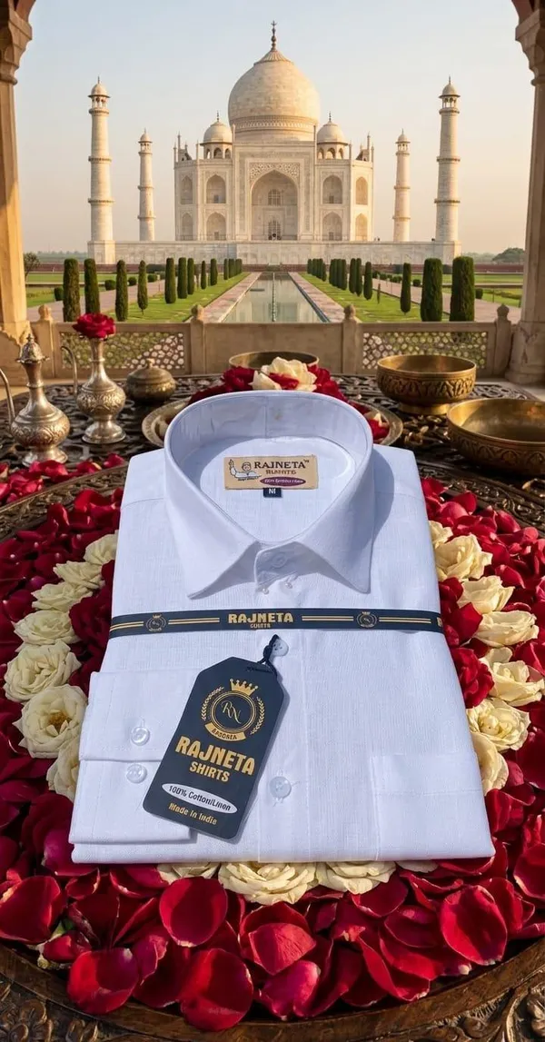 White_100%__Pure_Cotton_Linen_Shirt_For_Men