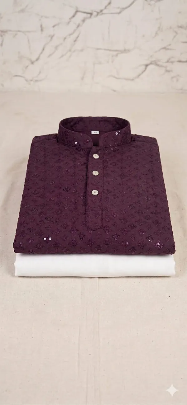 Kids_Lakhnavi_Kurta_And_Pajama_Set_