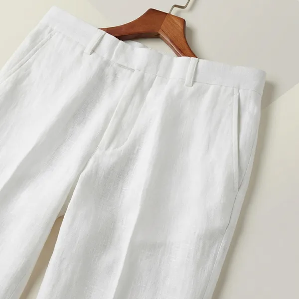 White_Pure_Cotton_Linen_Pant_For_Men