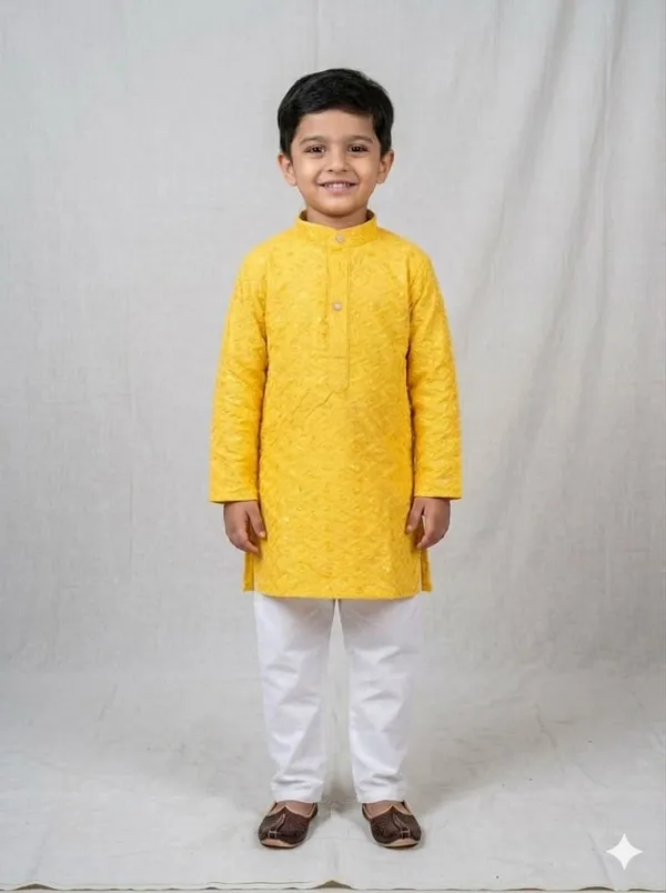 Kids'_Lakhnavi_Kurta_and_Payjama_Set