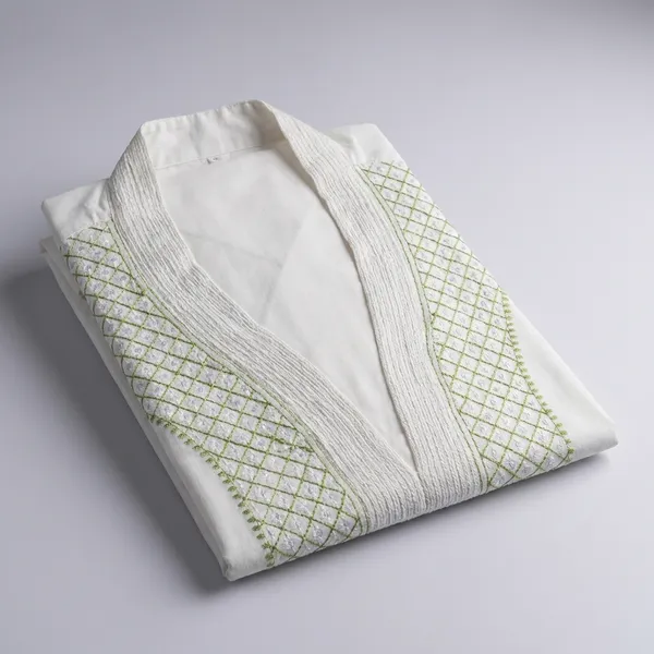 White_Khaddar_Cotton_Short_Kurta_For_Men