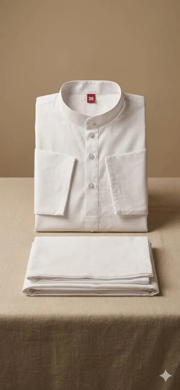 White_Cotton_Blend_Kurta_Set_For_Men