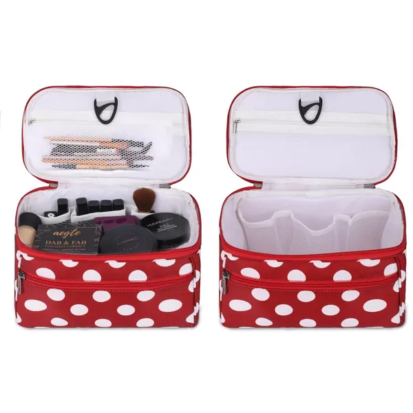 Red_Polyester_Cosmetic_Bag_For_Storing_Cosmetics_And_Toiletries