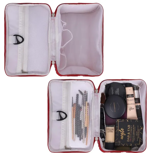 Red_Polyester_Cosmetic_Bag_For_Storing_Cosmetics_And_Toiletries