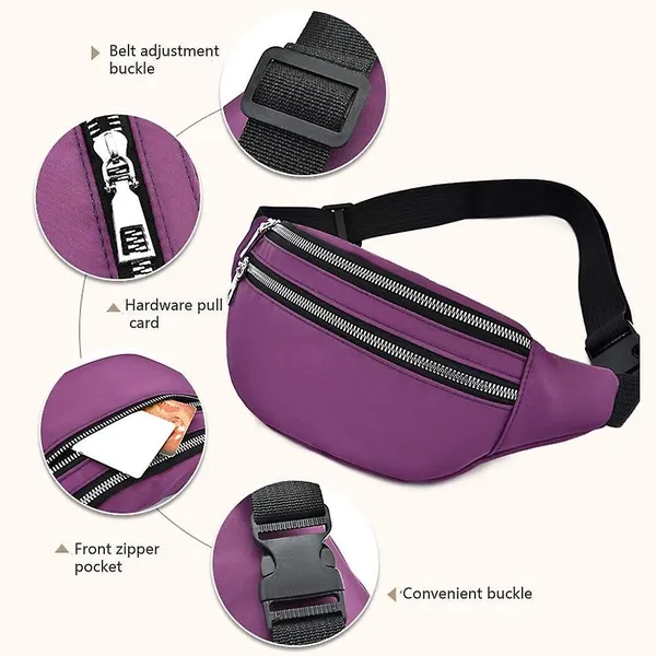 Purple_Polyester_Waist_Bag_For_Carrying_Daily_Essentials