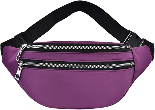 Purple_Polyester_Waist_Bag_For_Carrying_Daily_Essentials