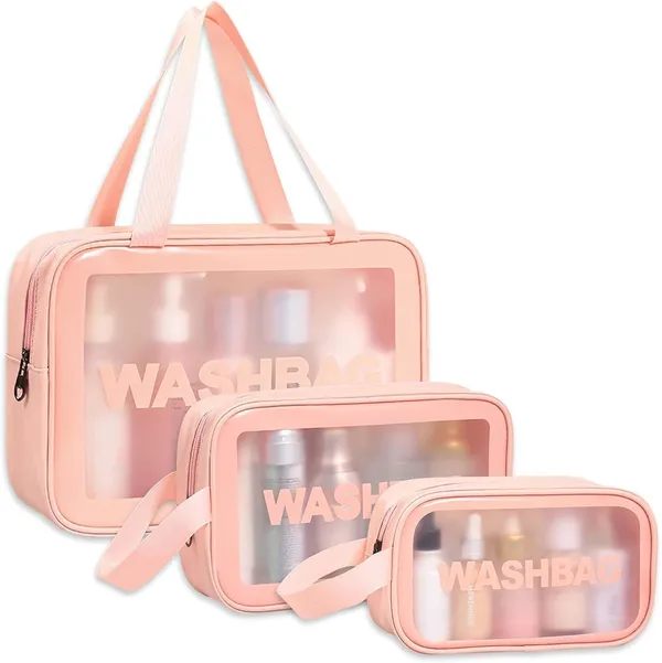Pink_Pvc_Toiletry_Bag_For_Carrying_Toiletries_And_Travel_Essentials_Pack_Of_3