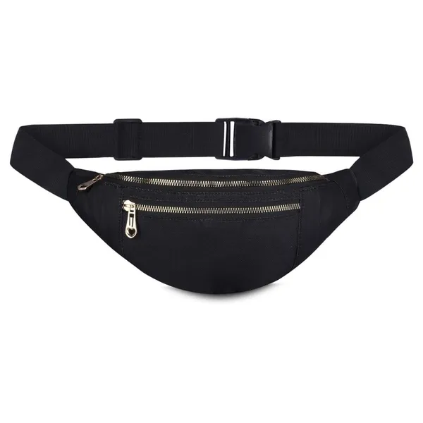 Black_Polyester_Waist_Bag_For_Carrying_Phone,_Money,_And_Essentials
